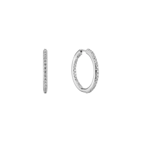 Diamond earrings Cirles of Snow