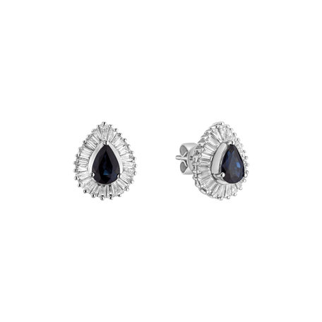 Diamond earrings with Sapphire Tryndamere