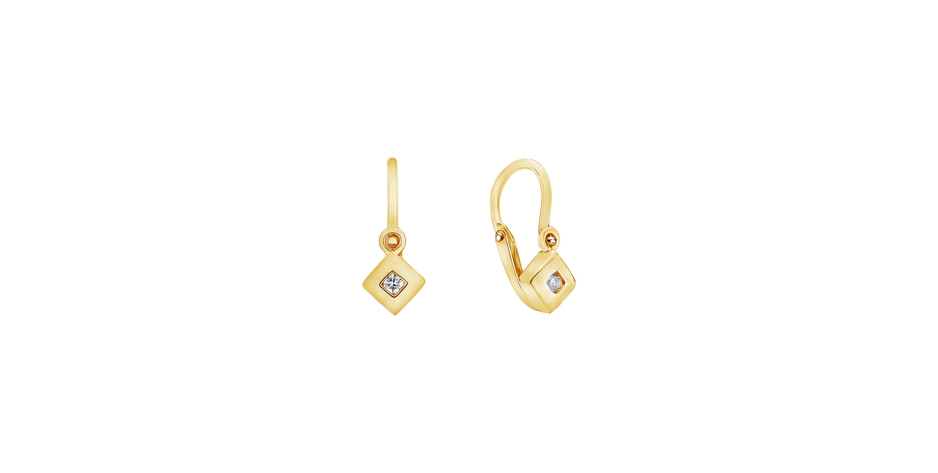 Children's diamond earrings Diamond Baby