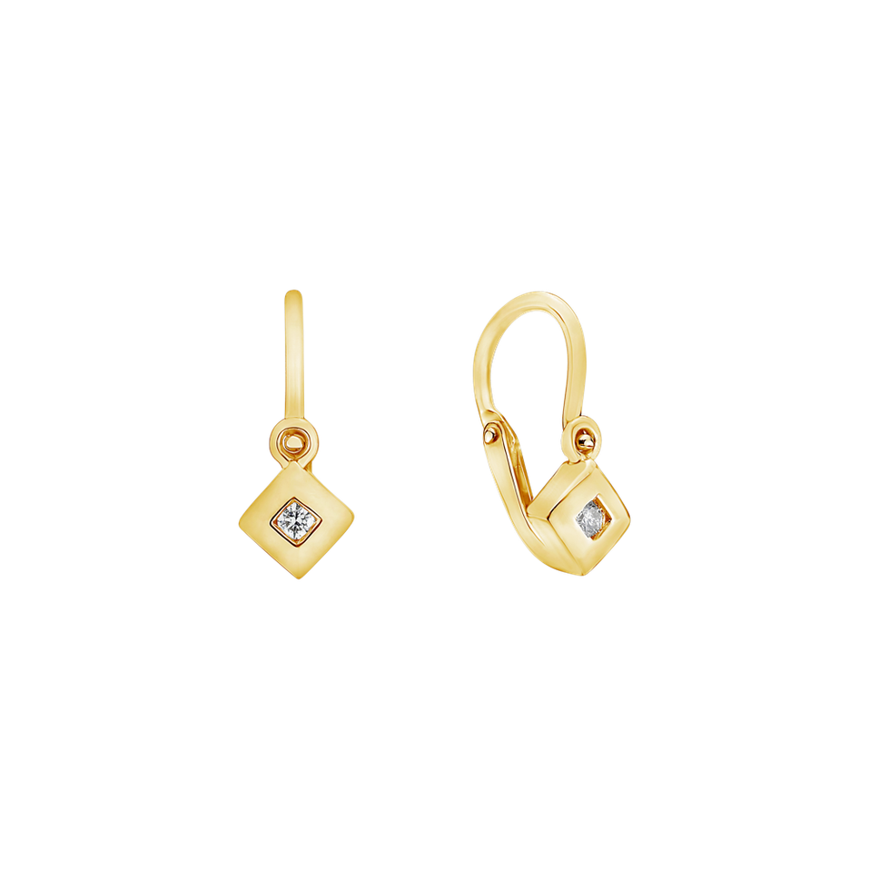 Children's diamond earrings Diamond Baby