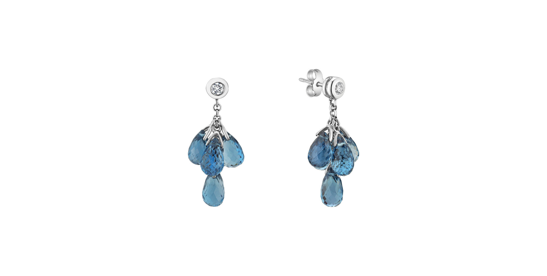 Diamond earrings and Topaz Original Purpose