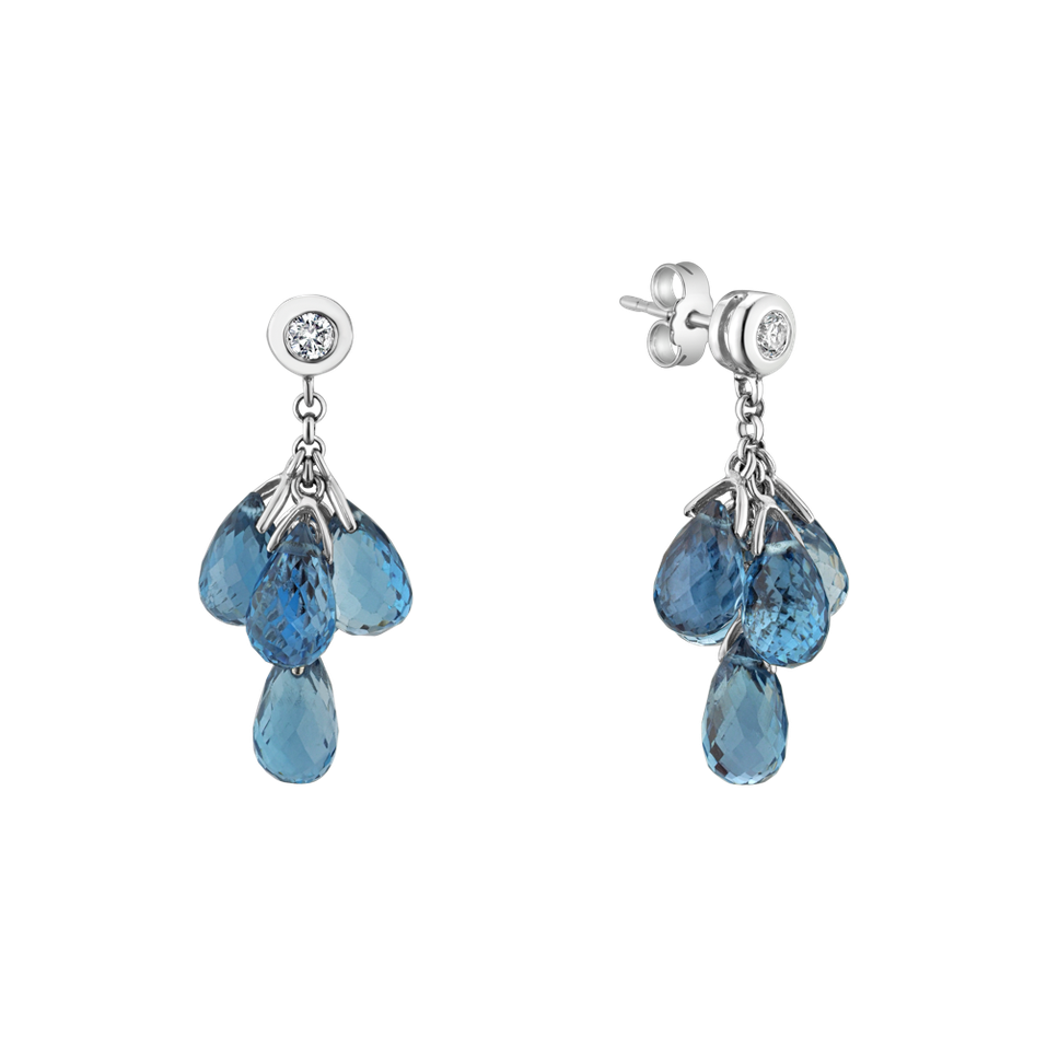 Diamond earrings and Topaz Original Purpose