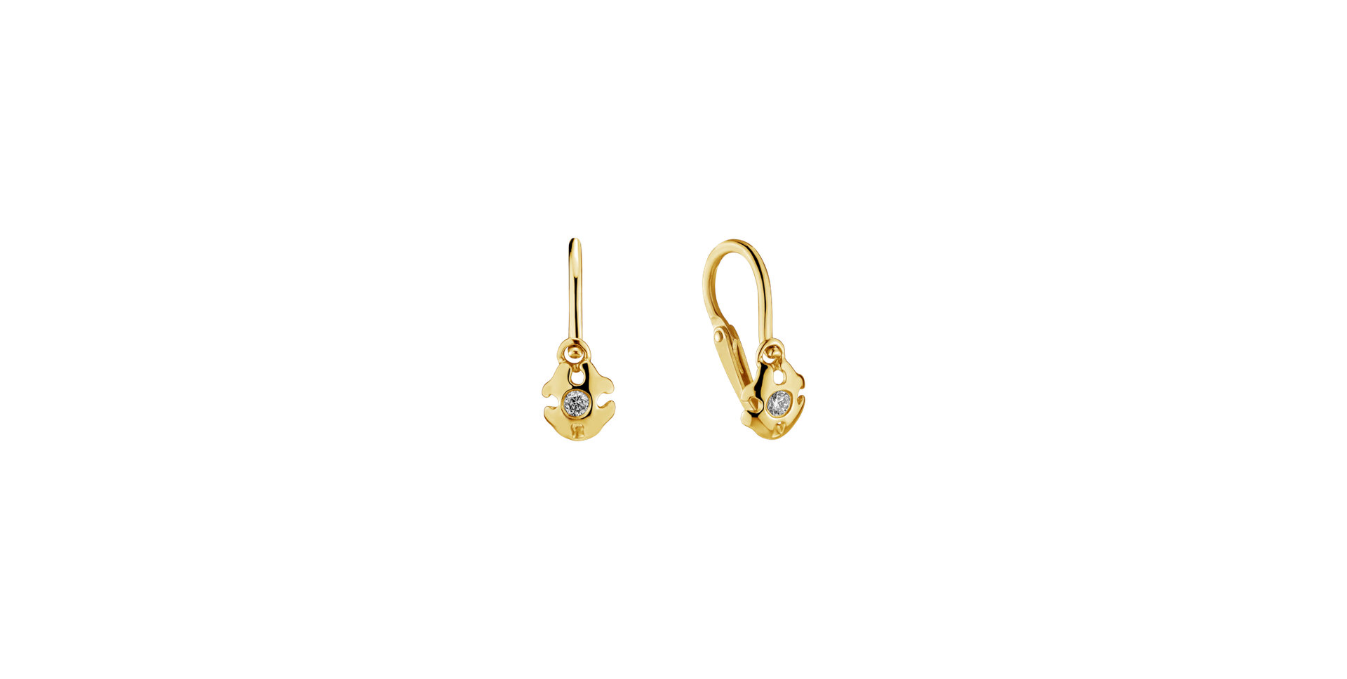 Children's diamond earrings Kira