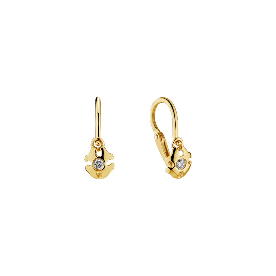 Children's diamond earrings Kira