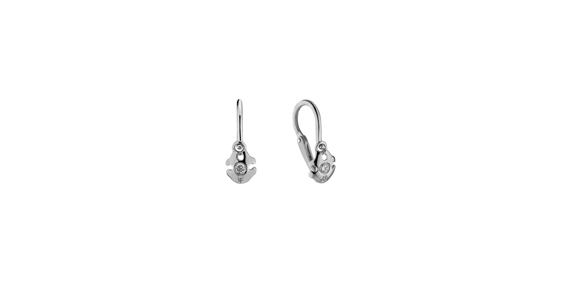 Children's diamond earrings Kira