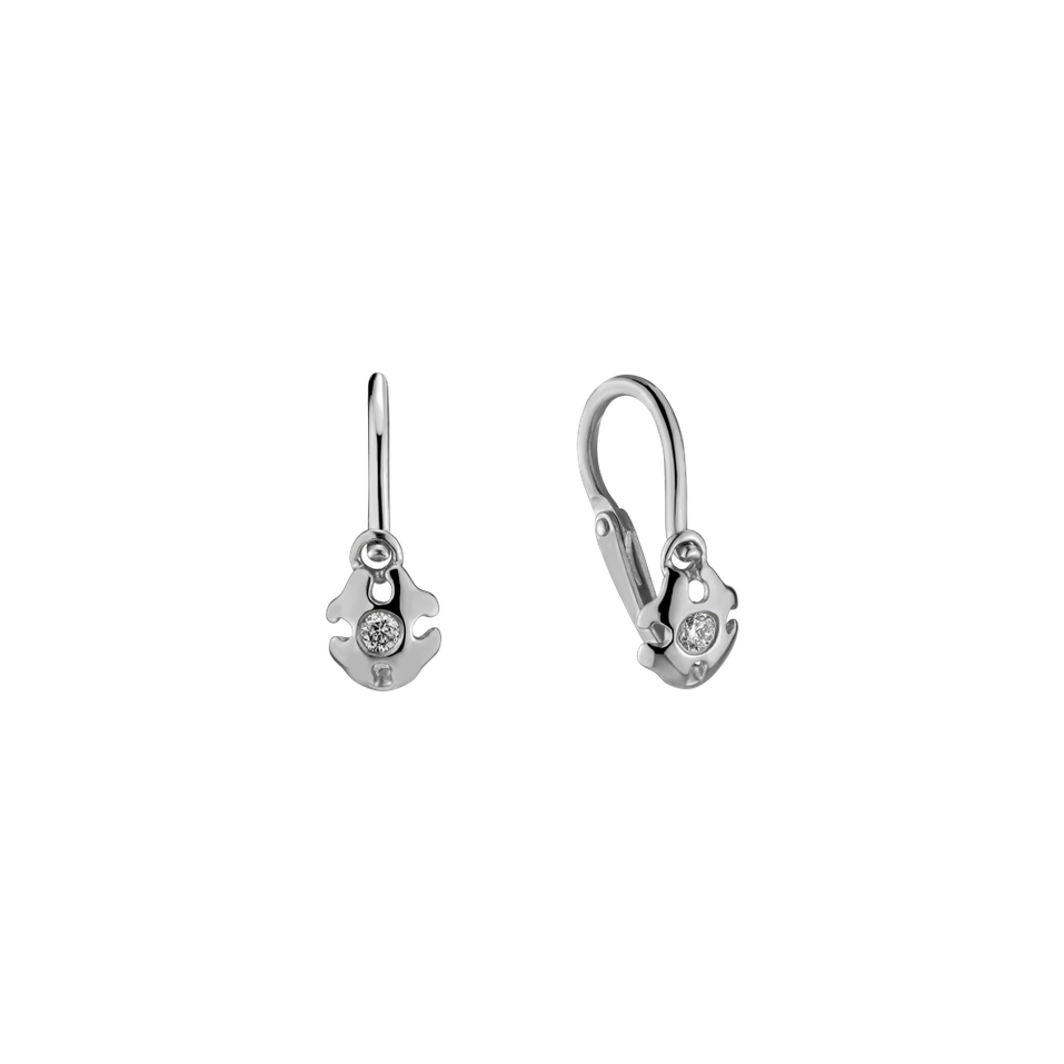 Children's diamond earrings Kira