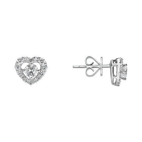 Diamond earrings Frozen Love