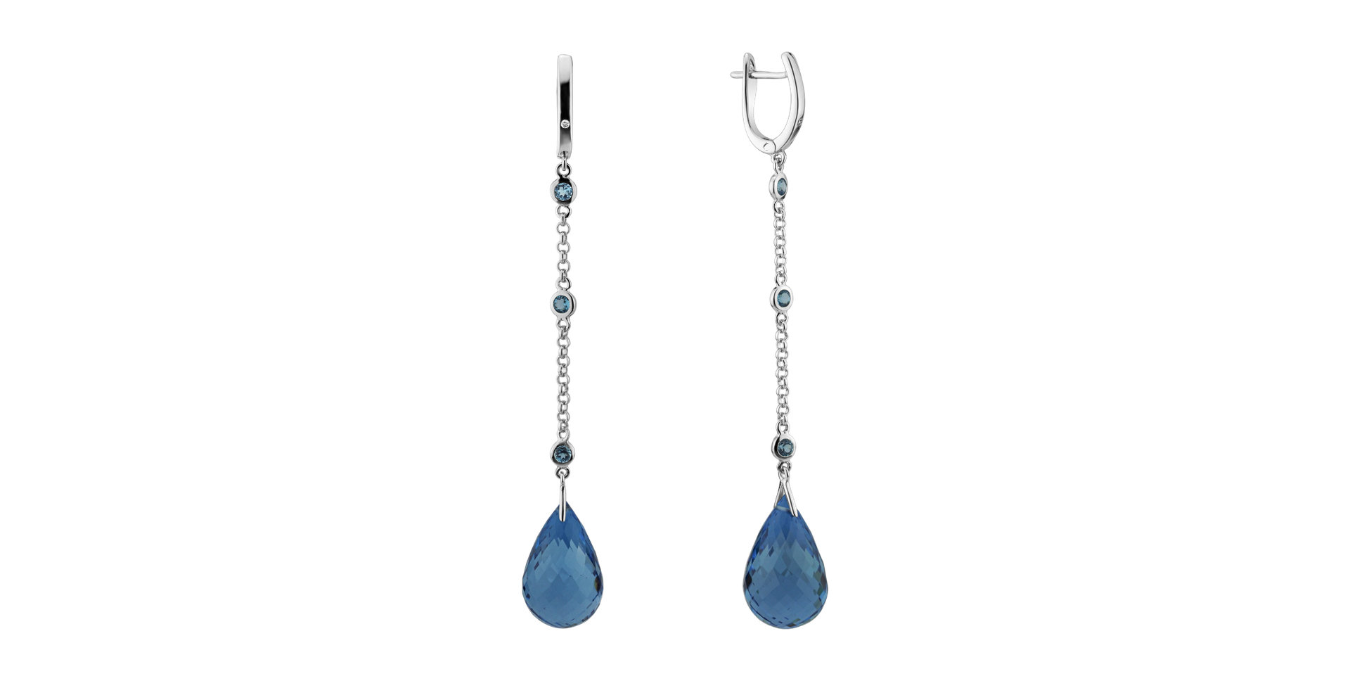 Diamond earrings with Topaz Tarquinia