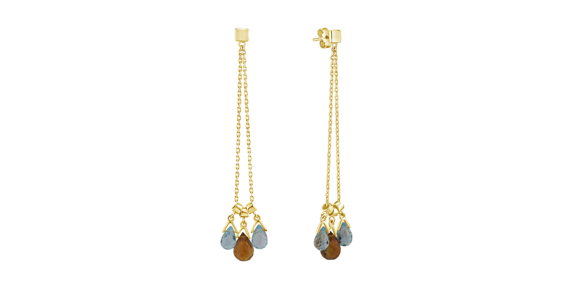 Earrings with Citrine and Topaz Guglielma