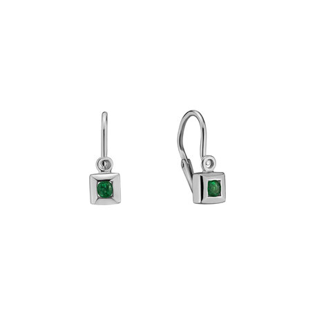 Children's earrings with Emerald Baby Dream