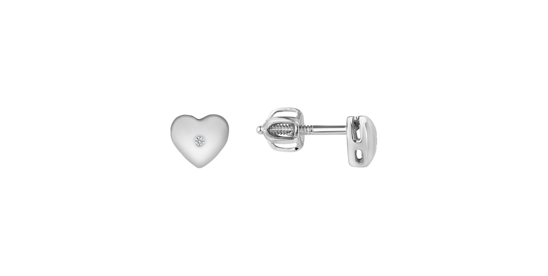 Diamond earrings Hearts