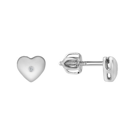 Diamond earrings Hearts