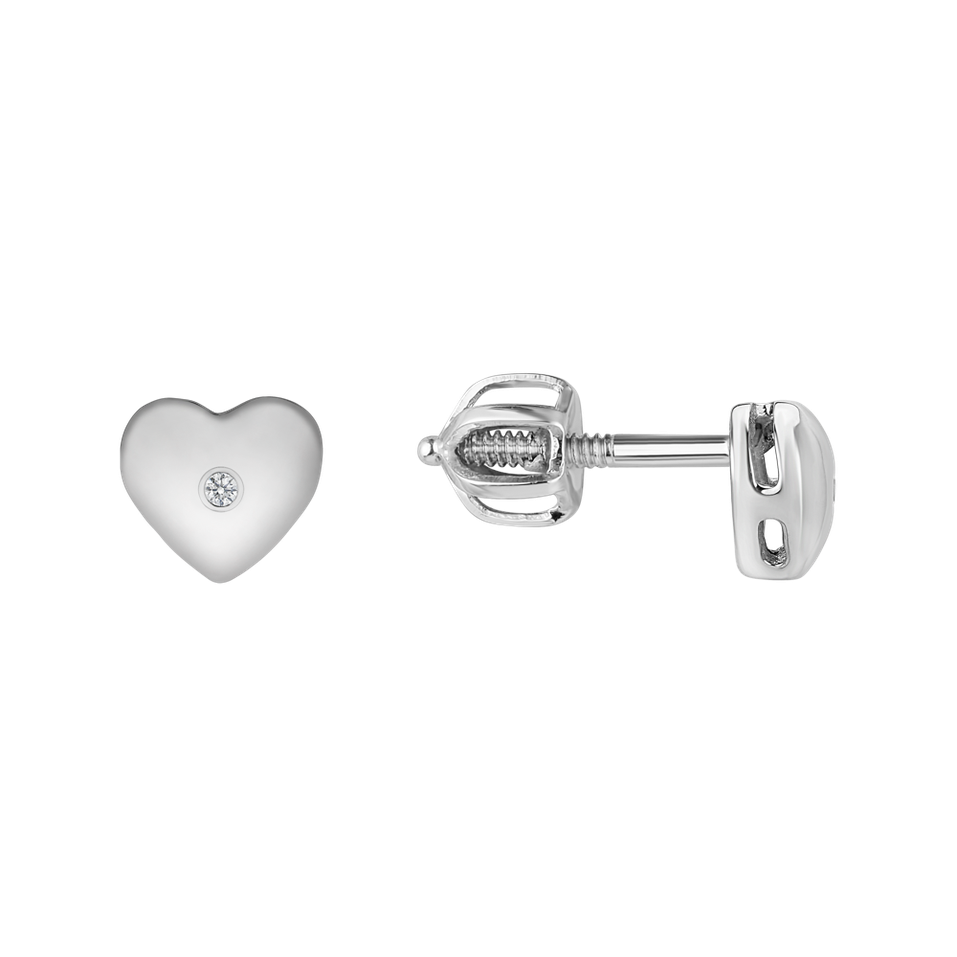Diamond earrings Hearts