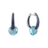 Earrings with Topaz and Sapphire Crystallic Clear3