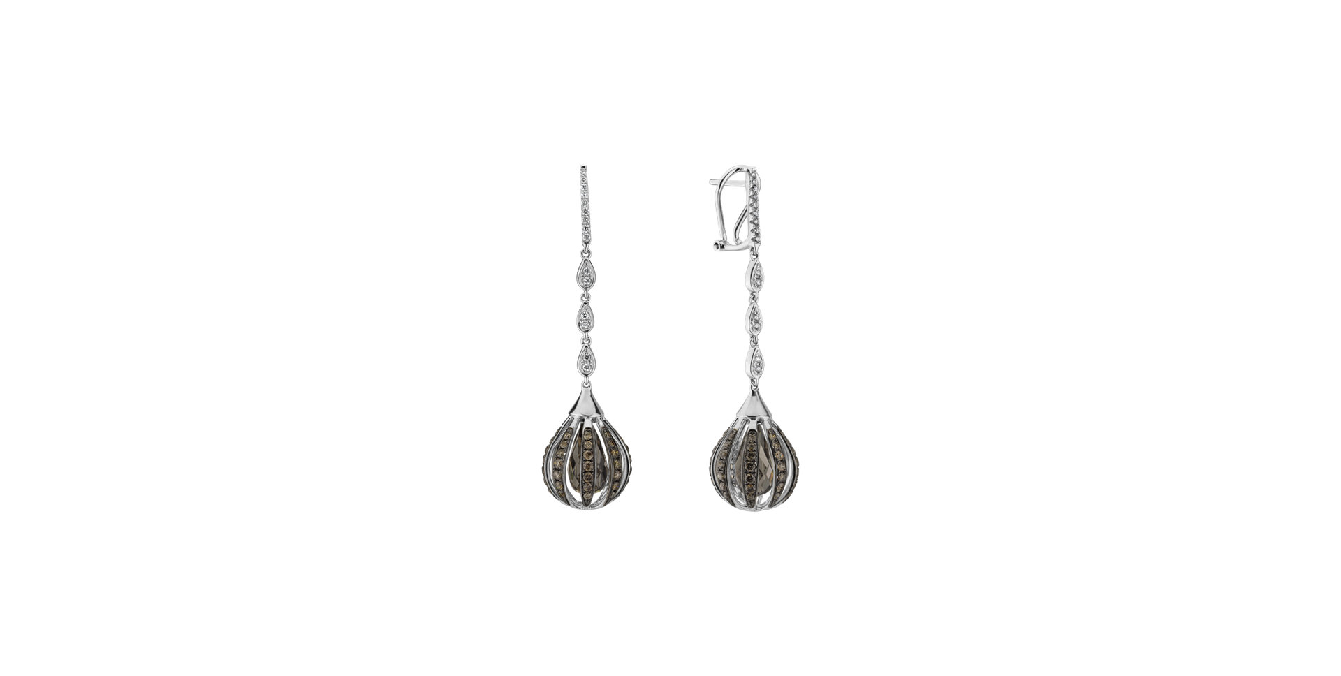 Diamond earrings and Quartz Habiba