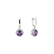 Diamond earrings with Amethyst Emblem3