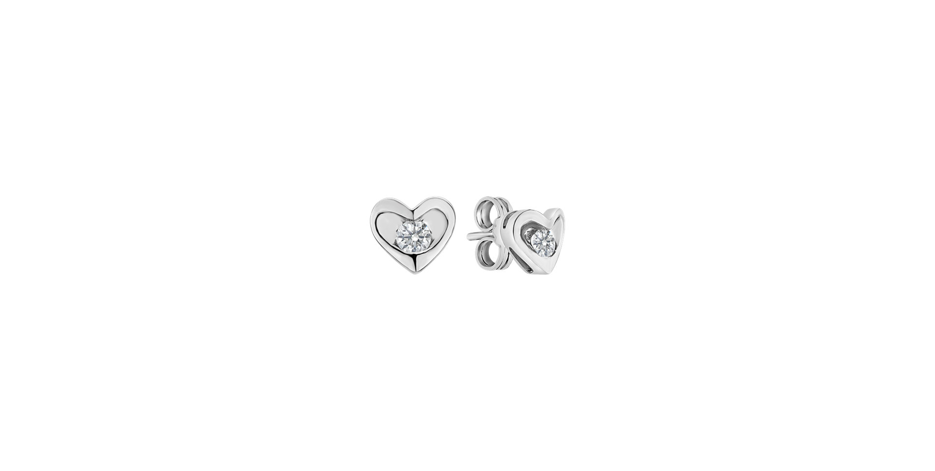 Diamond earrings Love story