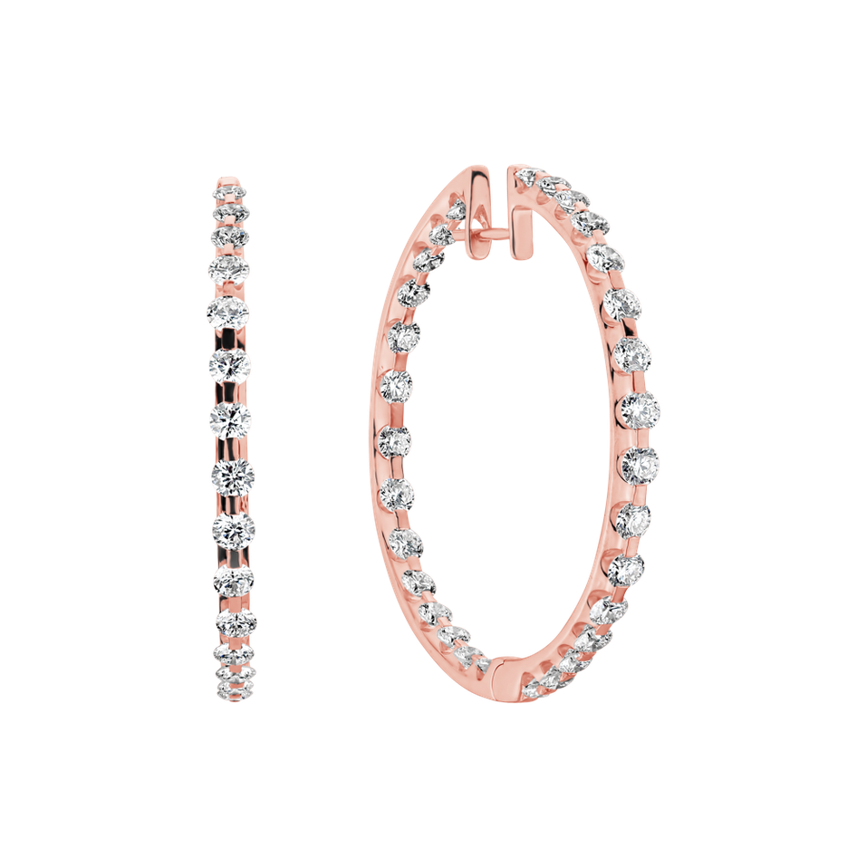 Diamond earrings Rose Nostalgia