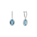 Diamond earrings with Topaz Manon3