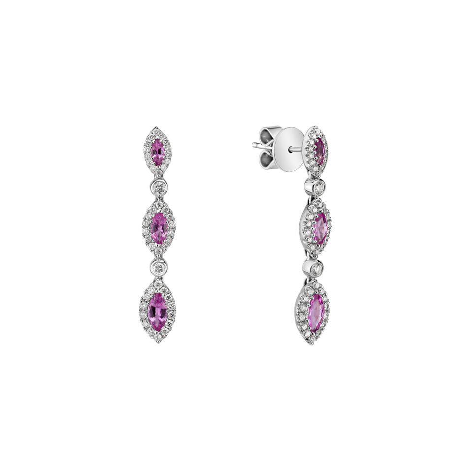 Diamond earrings and Sapphire June