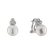 Diamond earrings with Pearl Thousand Seas3