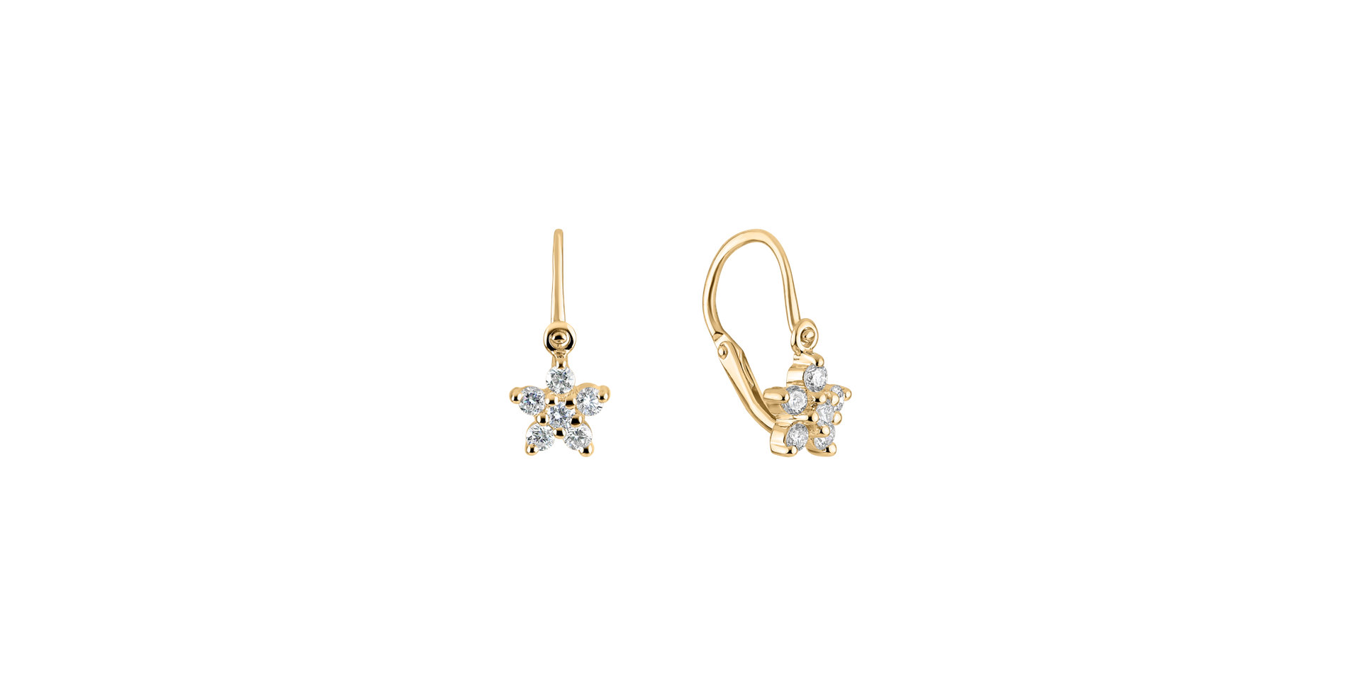 Children's diamond earrings Lovely