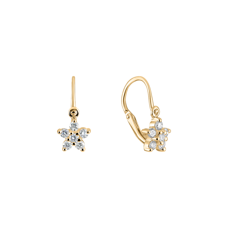 Children's diamond earrings Lovely