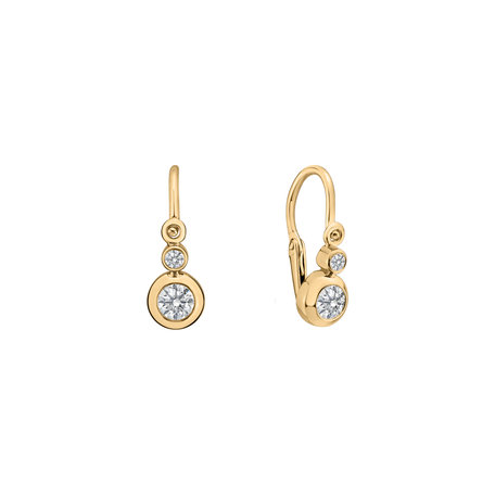 Children's diamond earrings Diamond Beauty