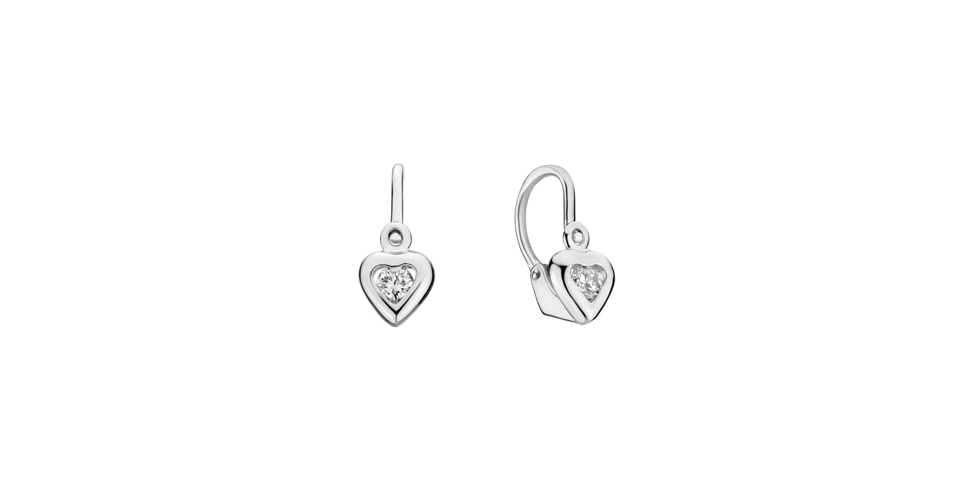 Children's diamond earrings Cute Kid