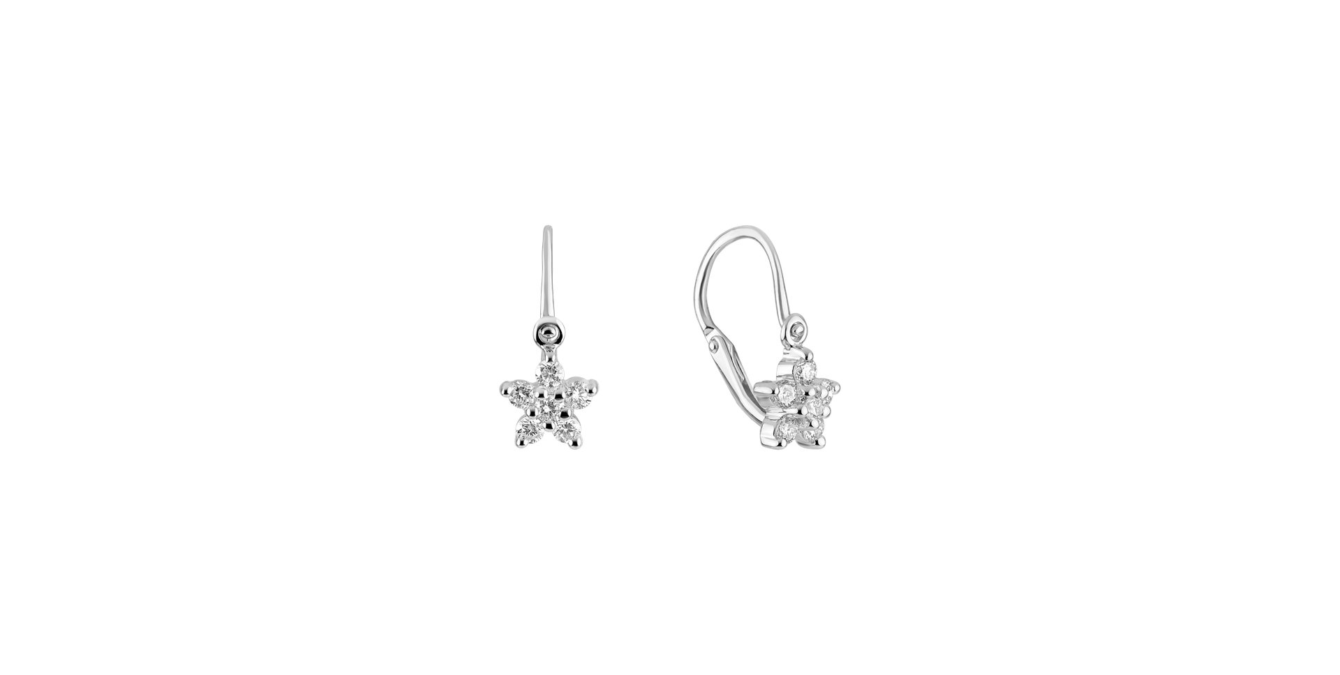 Children's diamond earrings Lovely