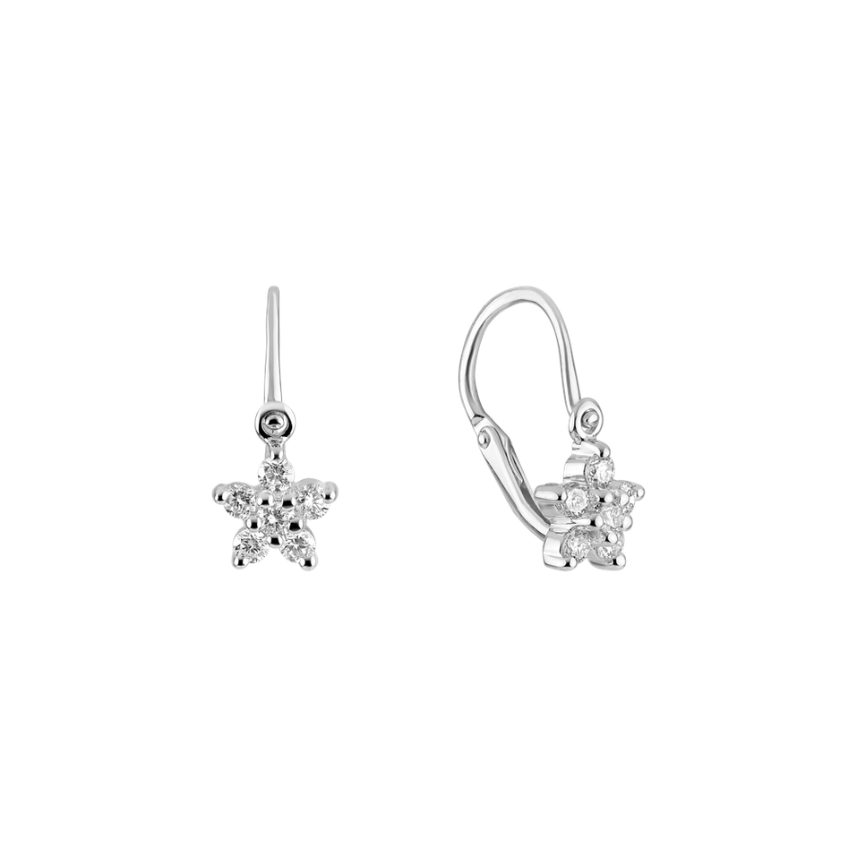 Children's diamond earrings Lovely