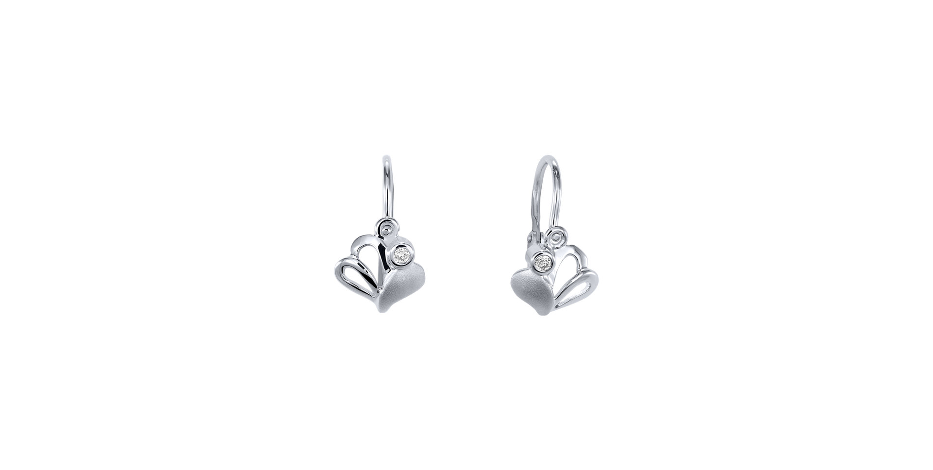 Children's diamond earrings Fashion