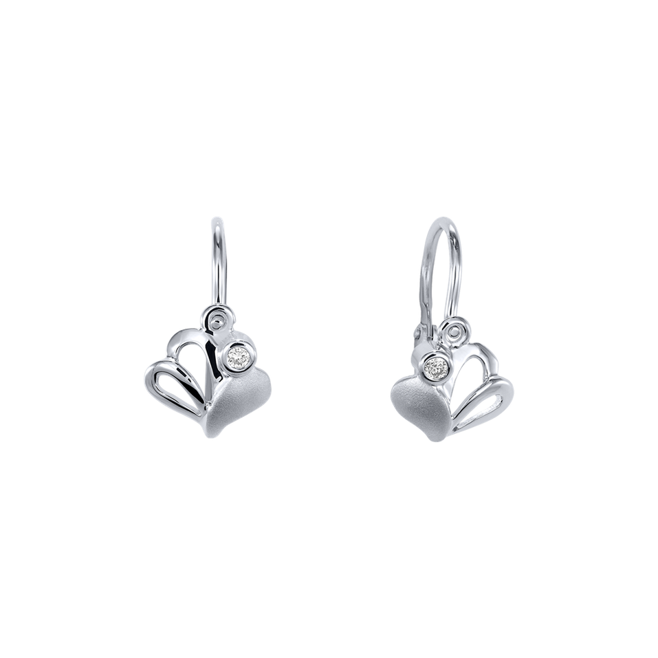 Children's diamond earrings Fashion