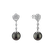 Diamond earrings with Pearl Lavish Sea3