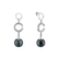 Diamond earrings with Pearl Wondering Paradise3