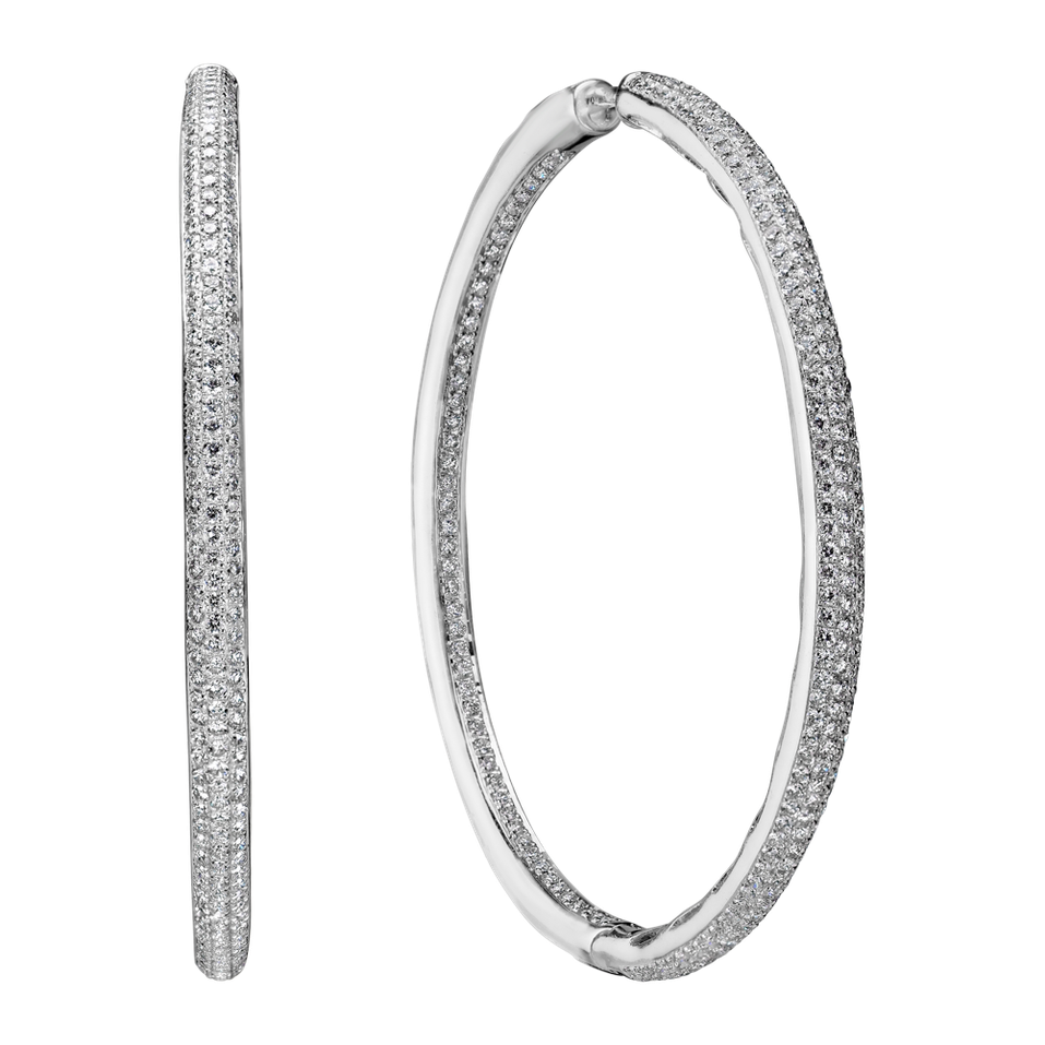 Diamond earrings Endless Circles