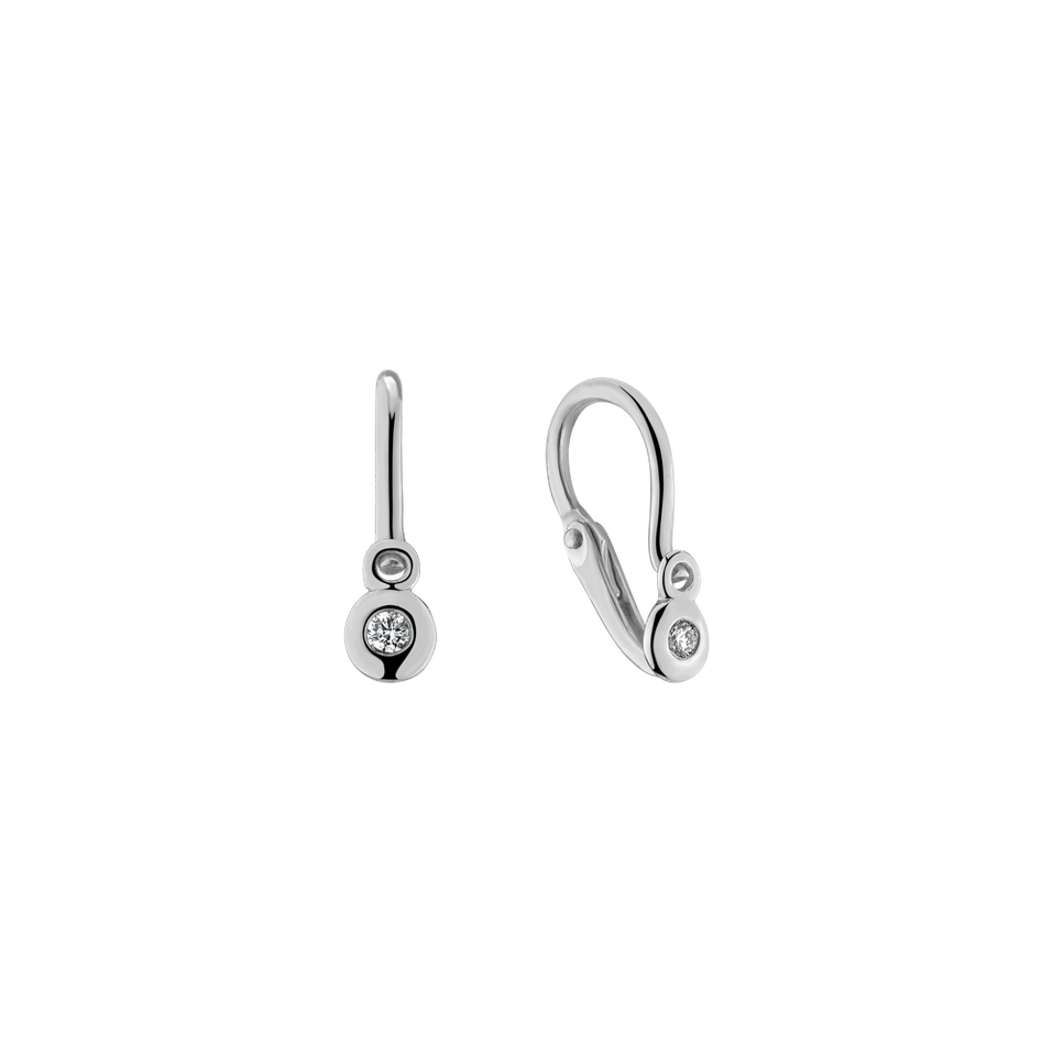 Children's diamond earrings Brilliant luck