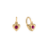 Children's earrings with Ruby Eternal Love3