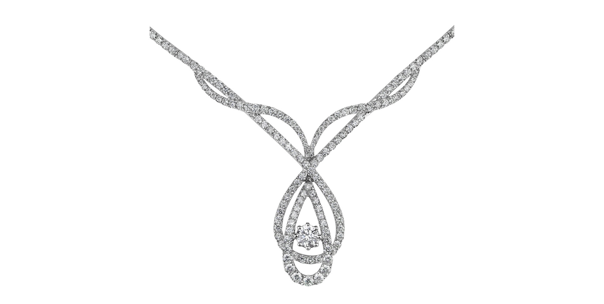 Diamond necklace Cream