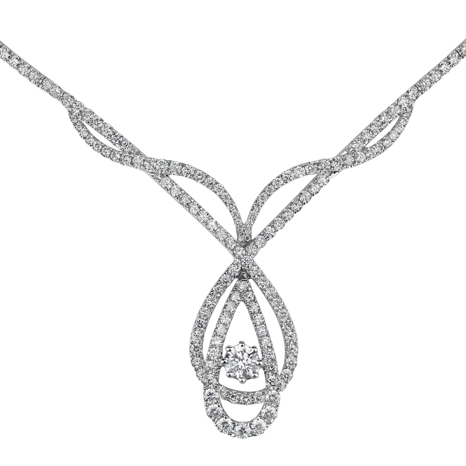 Diamond necklace Cream