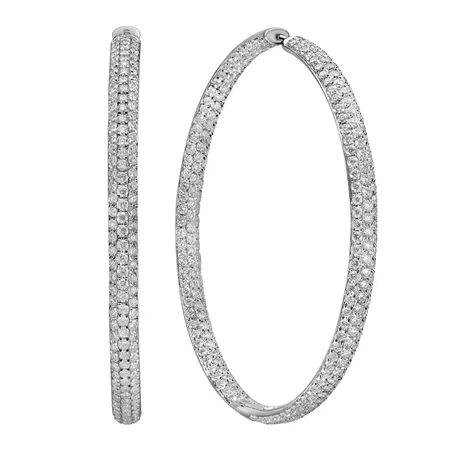 Diamond earrings Glittery Circles