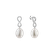 Diamond earrings with Pearl Endless Journey3