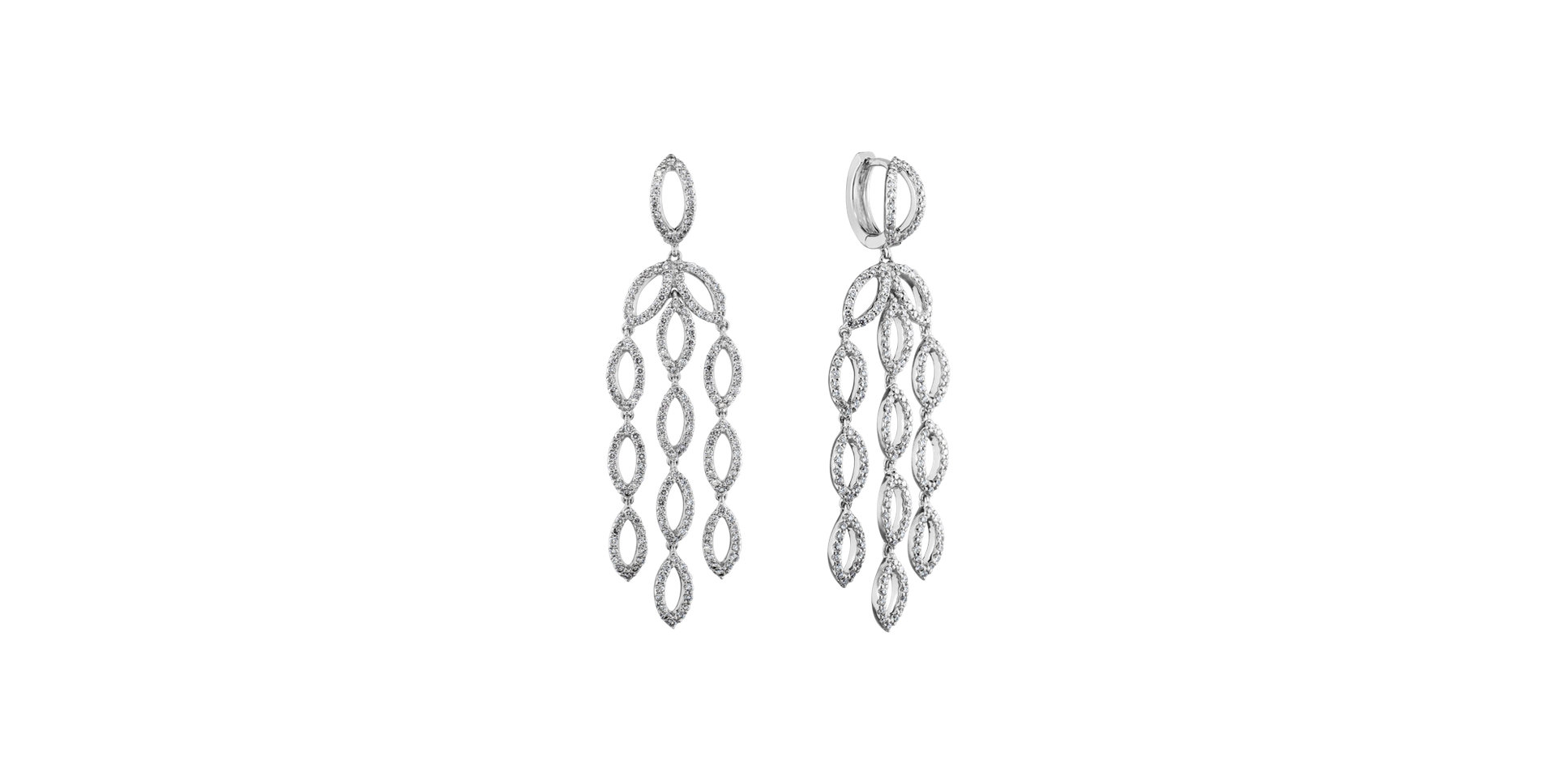 Diamond earrings Moon Labyrinth
