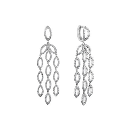 Diamond earrings Moon Labyrinth