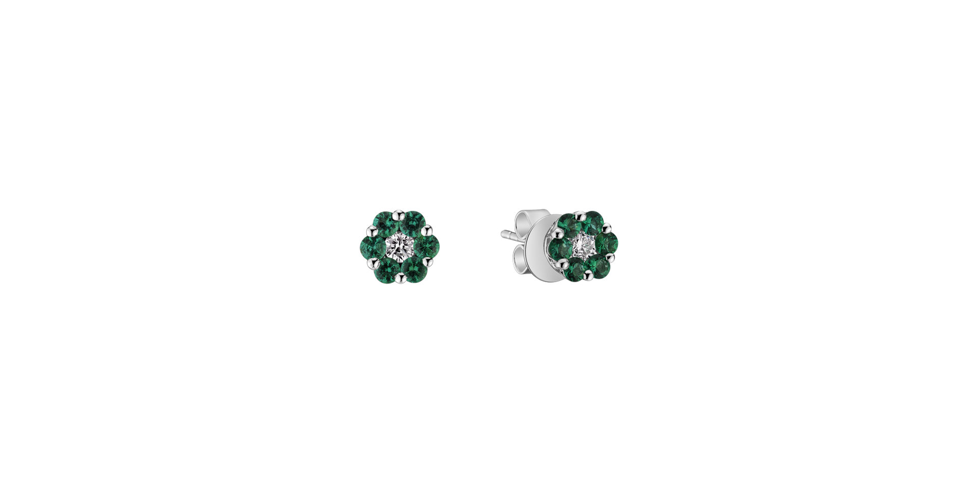 Diamond earrings and Emerald Edens Gift