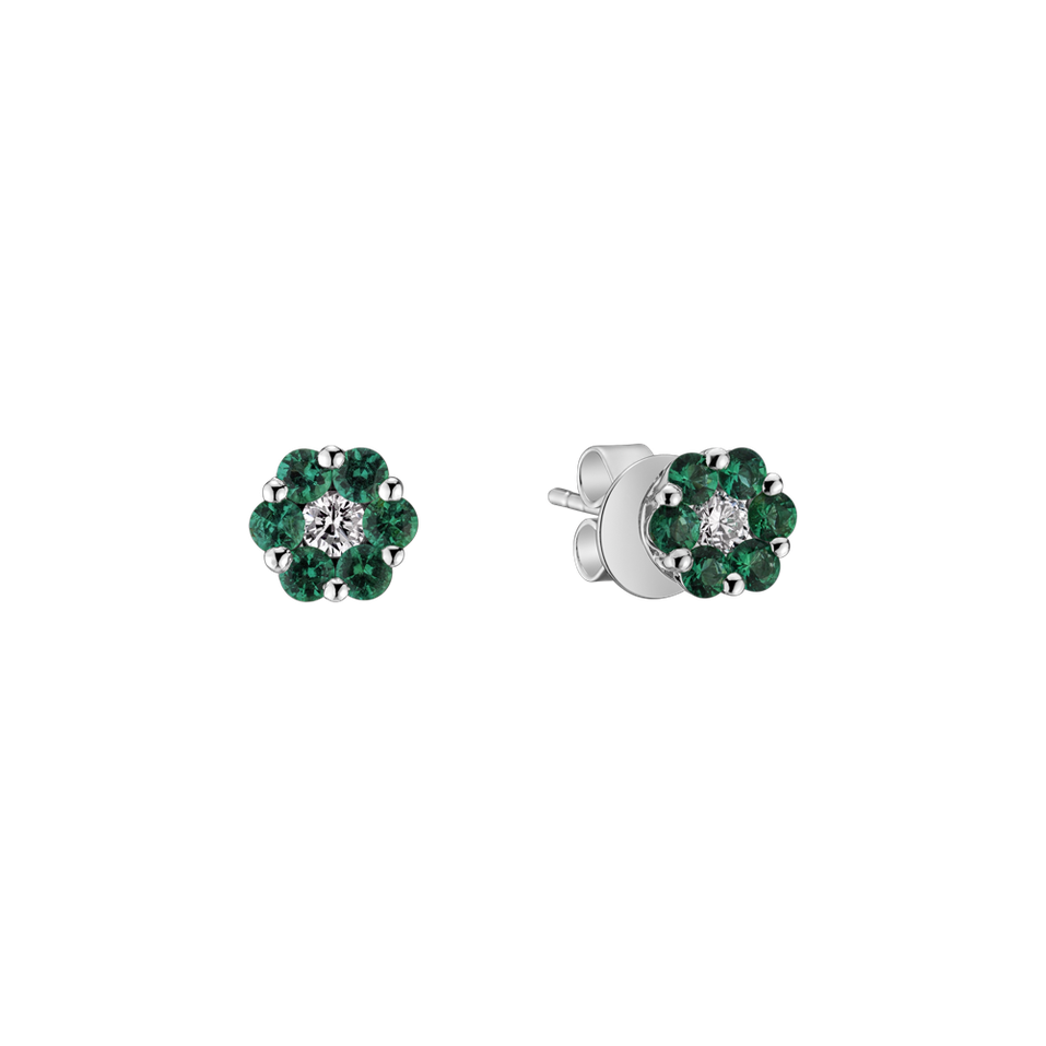 Diamond earrings and Emerald Edens Gift