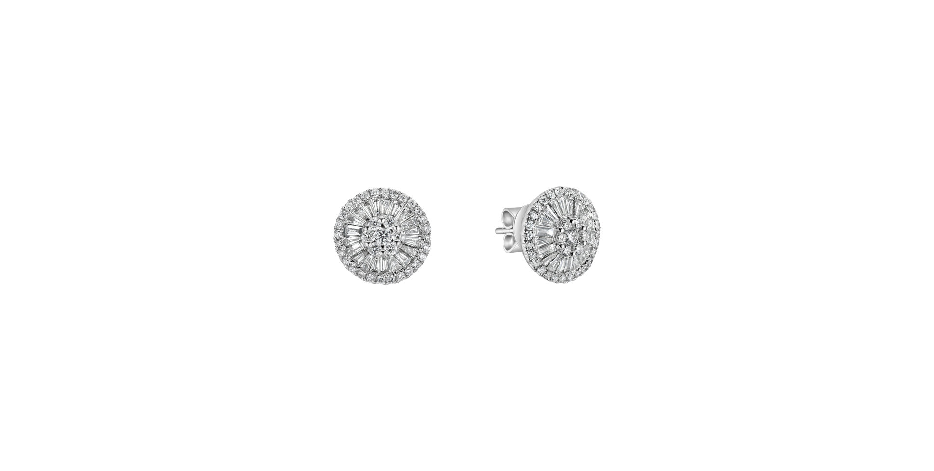 Diamond earrings Diamond moon