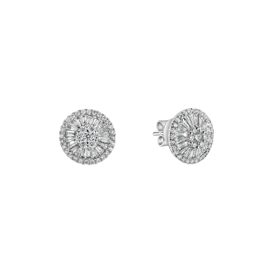 Diamond earrings Diamond moon