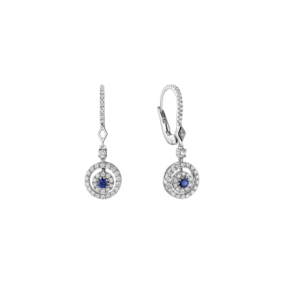 Diamond earrings with Sapphire Melissa