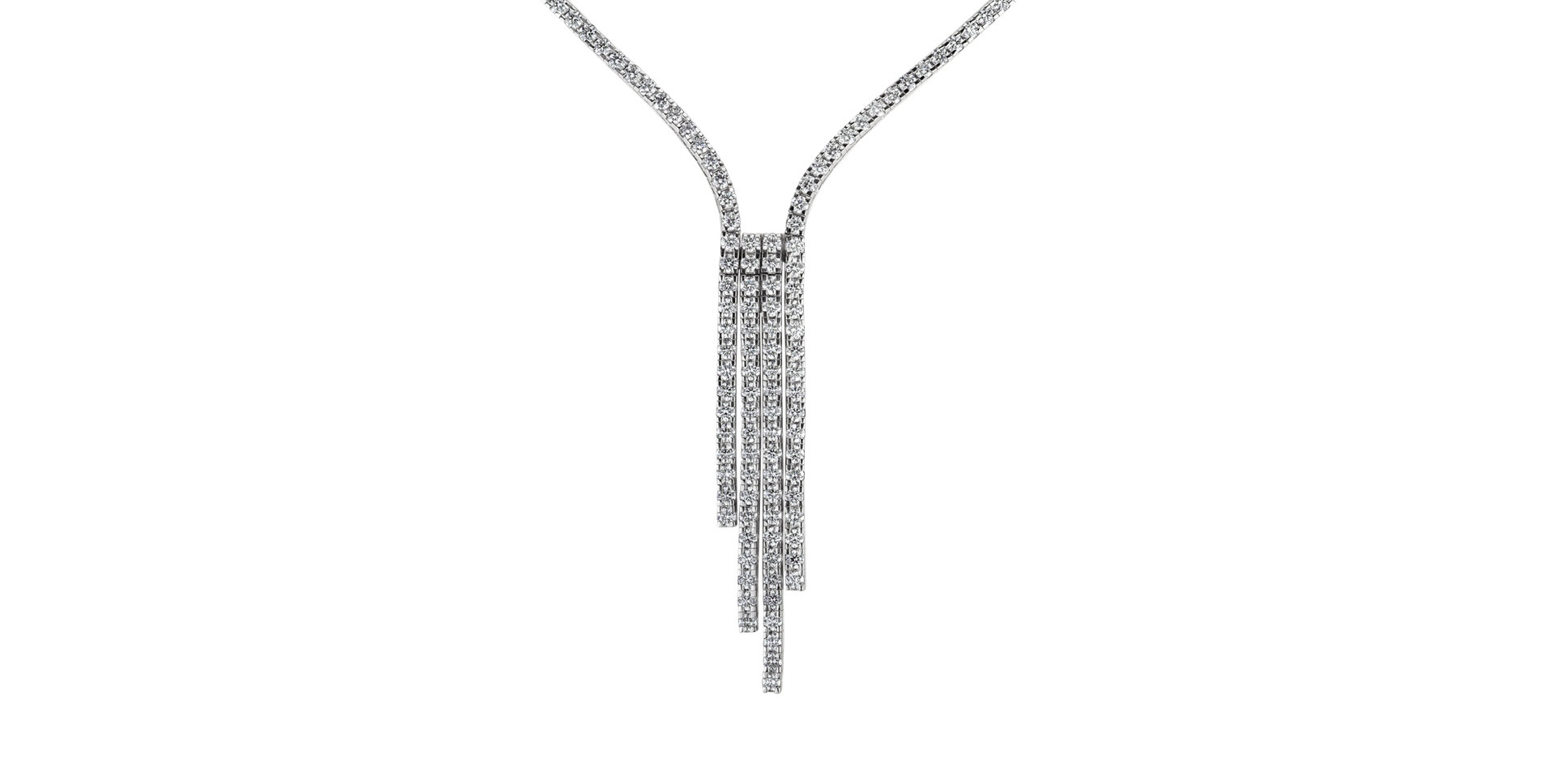 Diamond necklace Waterfall Of Rain Mourning
